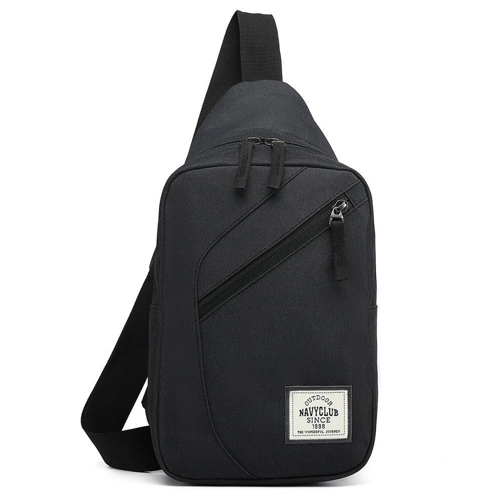 Sling Bag Pria Premium Mini Casual Elegan Trendy Nyaman Hitam B3E4 Tas Pinggang Cowok Tas Fashion Ja