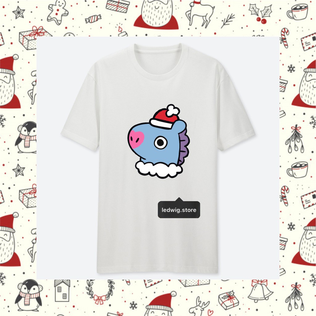 KAOS MANG BTS NATAL MURAH PRIA WANITA ANAK COTTON COMBED 3Os KT-107