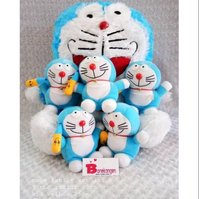 Boneka Doraemon beranak 6 5kg