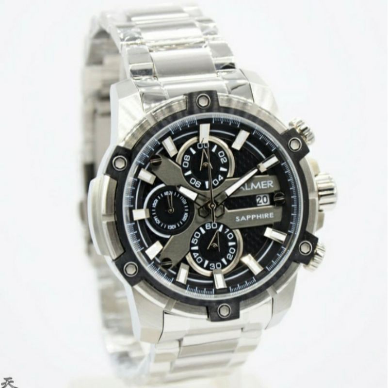 BALMER B.8111 JAM TANGAN PRIA BALMER SAPPHIRE ORIGINAL SILVER