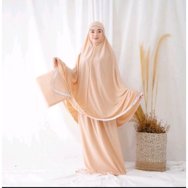 MUKENA DEWASA AMPLOP RENDA BAHAN  HYGET SUPER