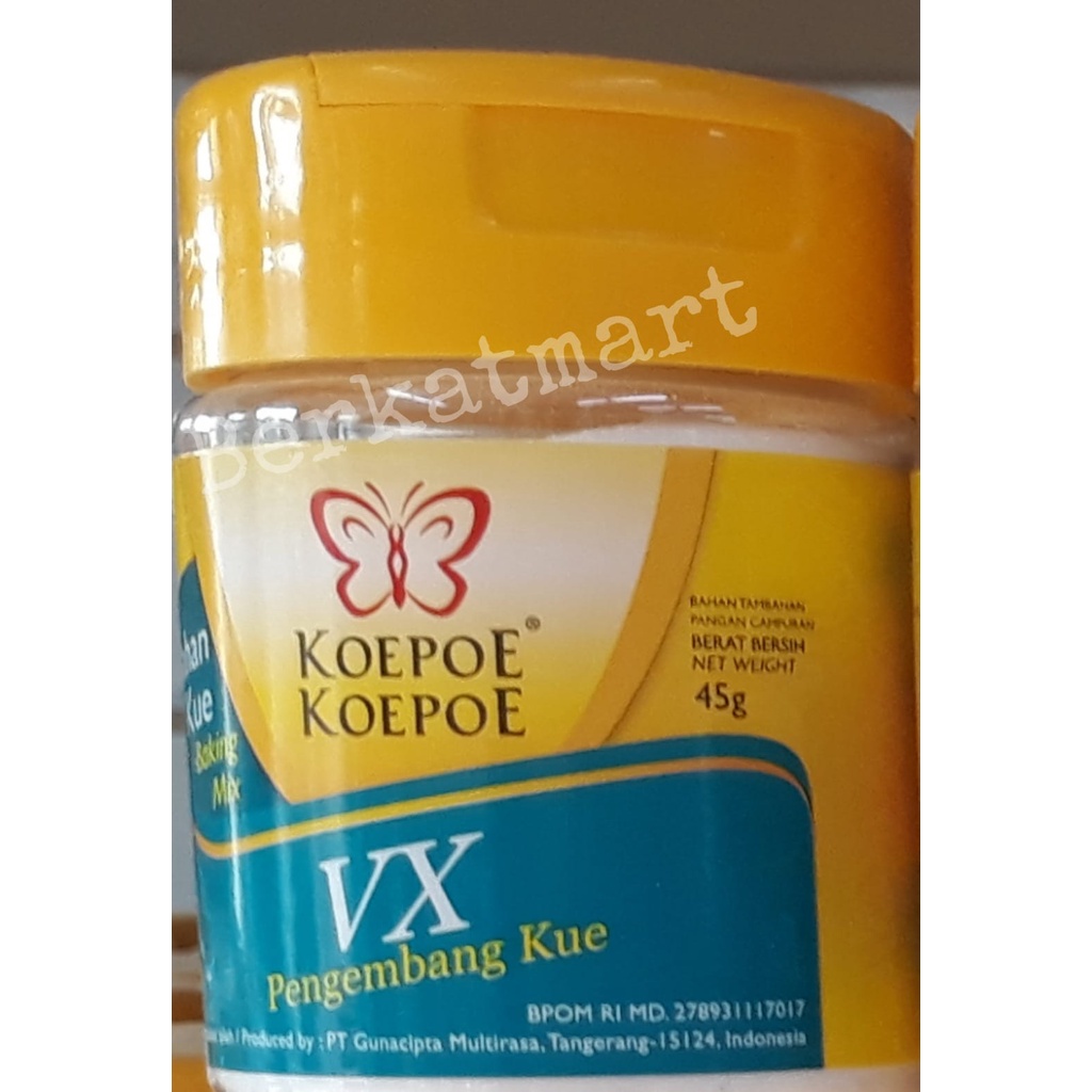 

VX Pengembang Kue Koepoe koepoe 45 gr kupu kupu