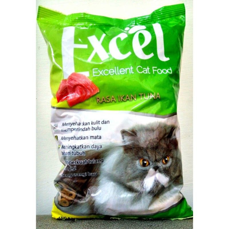 PAKAN KUCING EXCEL 500gram- VARIAN DONAT