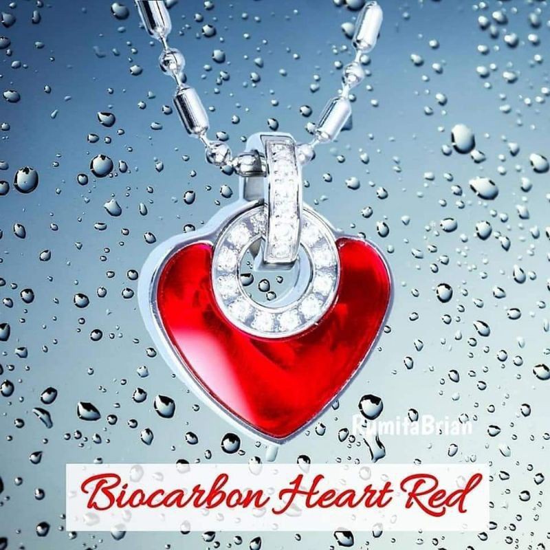 BioCarbon Heart Red Pendant MCI