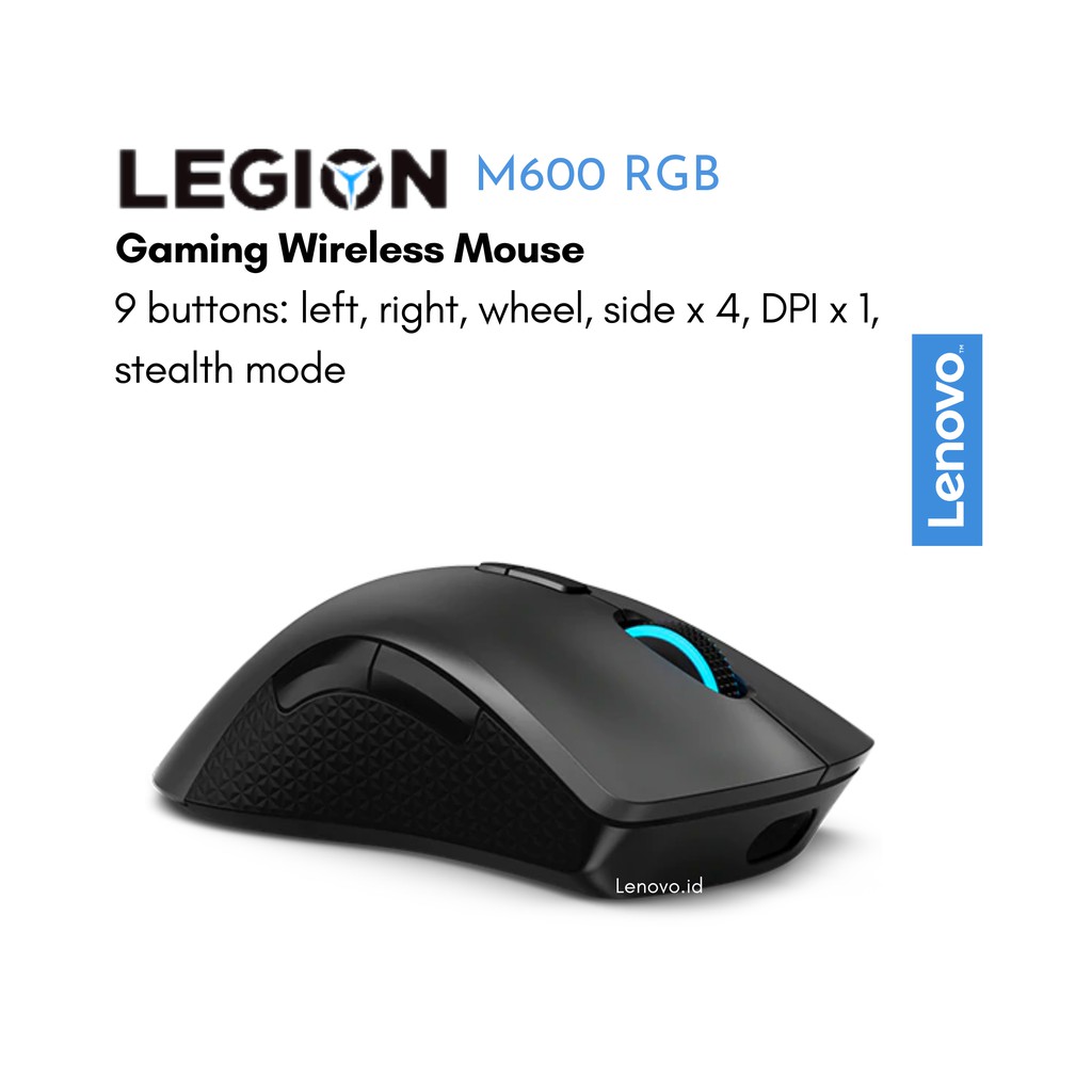 Lenovo Legion M600 Wireless Gaming Mouse GY50X79385 (2.4GHz / BlueTooth 5.0 / Wired via USB 2.0)-7