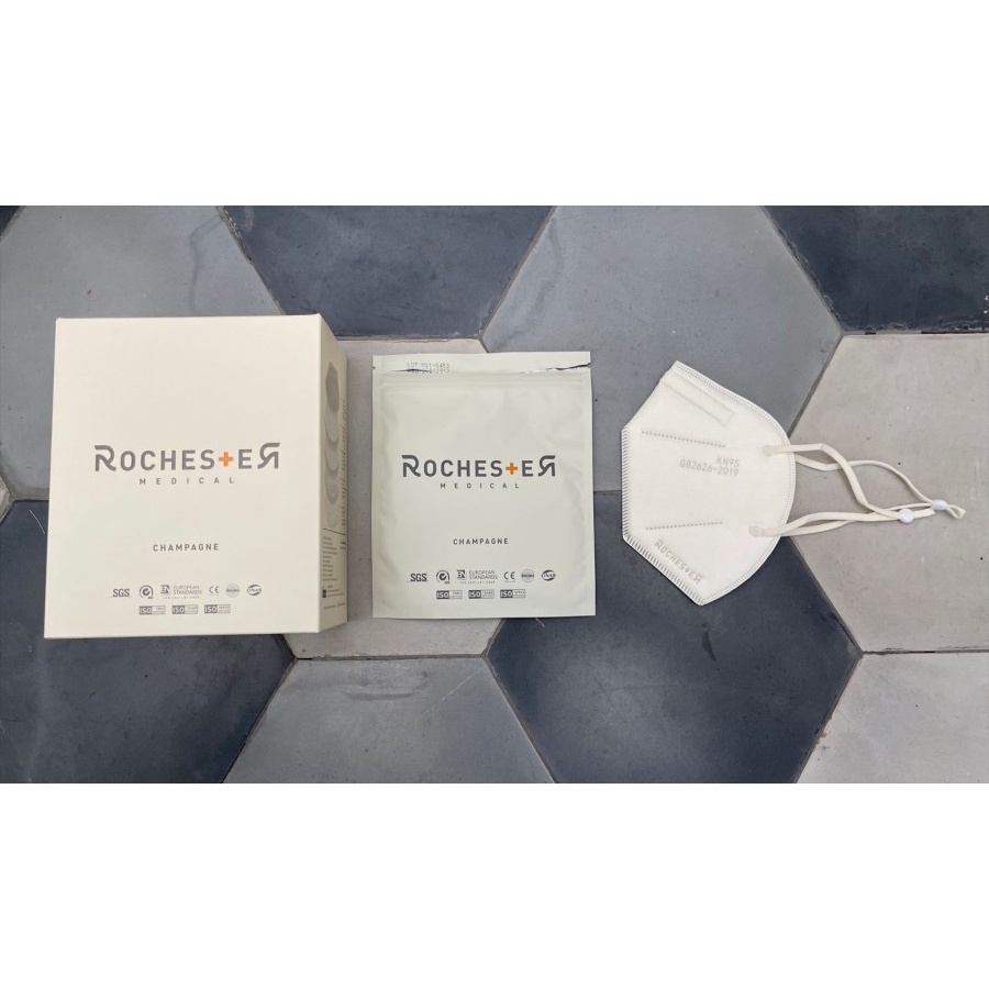 Masker KN95 5 ply Rochester Kaze Premium Quality Fashion Mask -  Champagne