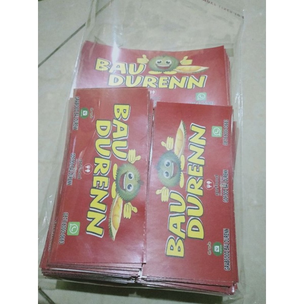 

Sticker label kemasan premium