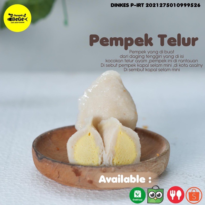 

Pempek Telur kecil Isi 5 pcs, Cuko 50 ml