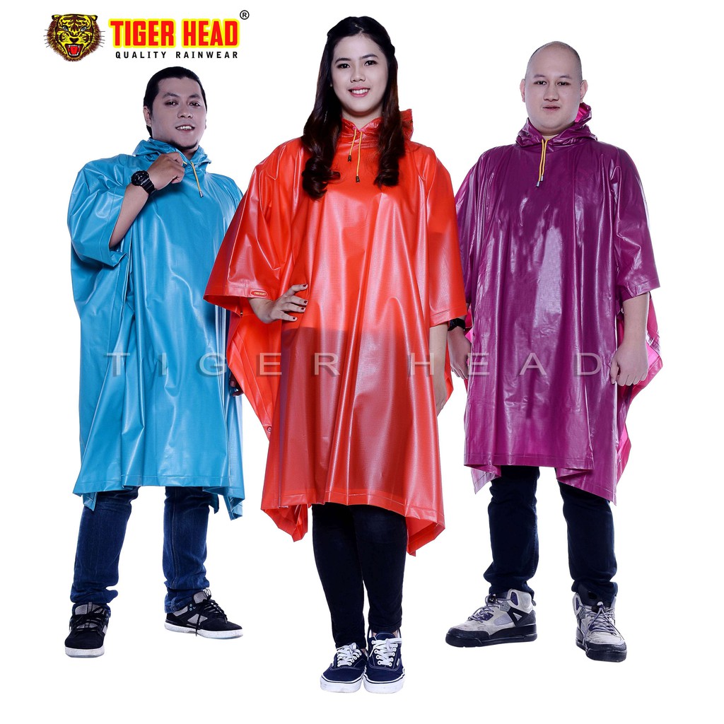 Jas hujan poncho murah Tiger Head