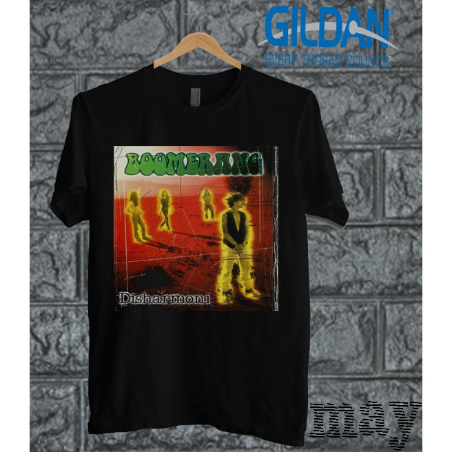KAOS BAND BOOMERANG TSHIRT ORIGINAL GILDAN SOFTSTYLE BOOMER 4
