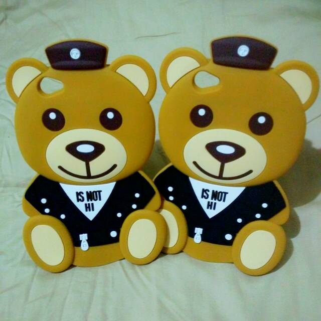 Case 4D Teddy Bear Costum Oppo F3+ F3 Plus