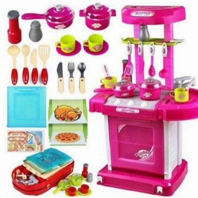 Mainan Anak Perempuan Kitchen Set / Mainan Koper Kitchen Set