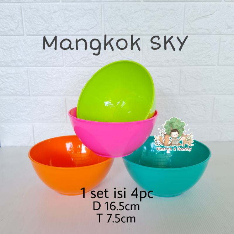 Mangkok/mangkuk SKY (1set isi 4pc)