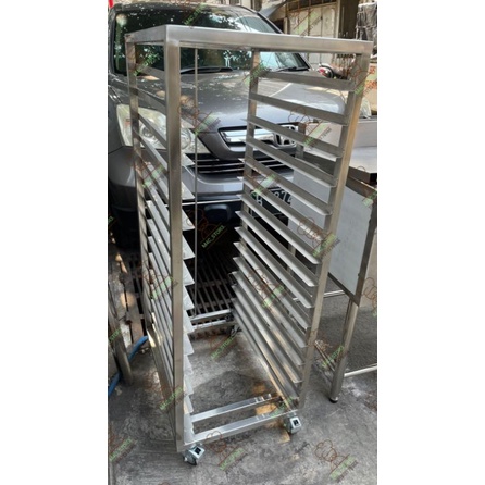 Trolly Roti / Bakery Cooling Rak Stainless Steel