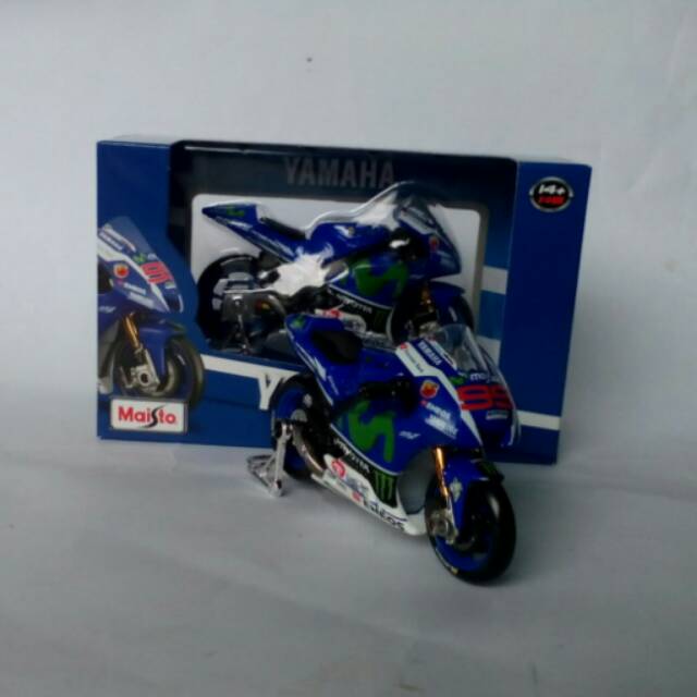 Diecast miniatur motogp lorenzo original 2016 skala 1:18