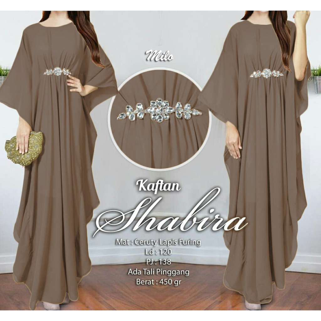 Arnis Shabira Kaftan Original Busui Friendly Ceruty Babydoll-milo