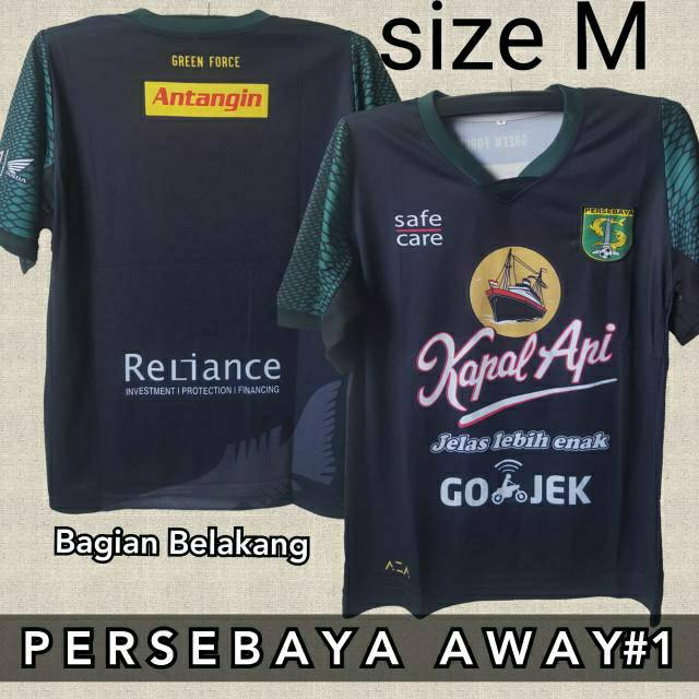 JERSEY PERSEBAYA ALTERNATE 3RD HITAM TERLARIS