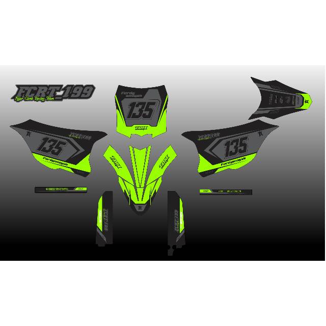DECAL MOTOR BEBEK STANDAR BODY YZ / KX / KTM