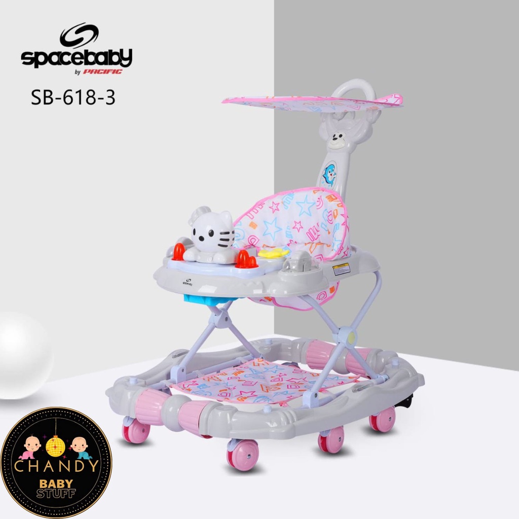 BABY WALKER SPACE BABY SB 618-3 ADA REM BISA AYUN