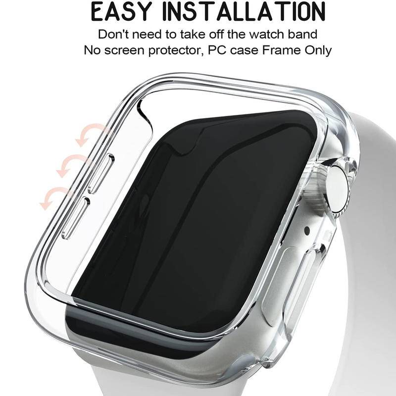 Casing Pelindung Apple Watch Seri 7 6 5 4 3 2 41mm 45mm 44mm 40mm Tanpa Layar Anti Gores