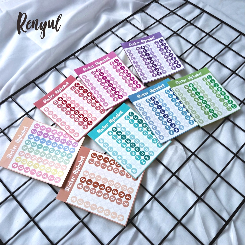 

Sticker Alphabet Stiker deco photocard