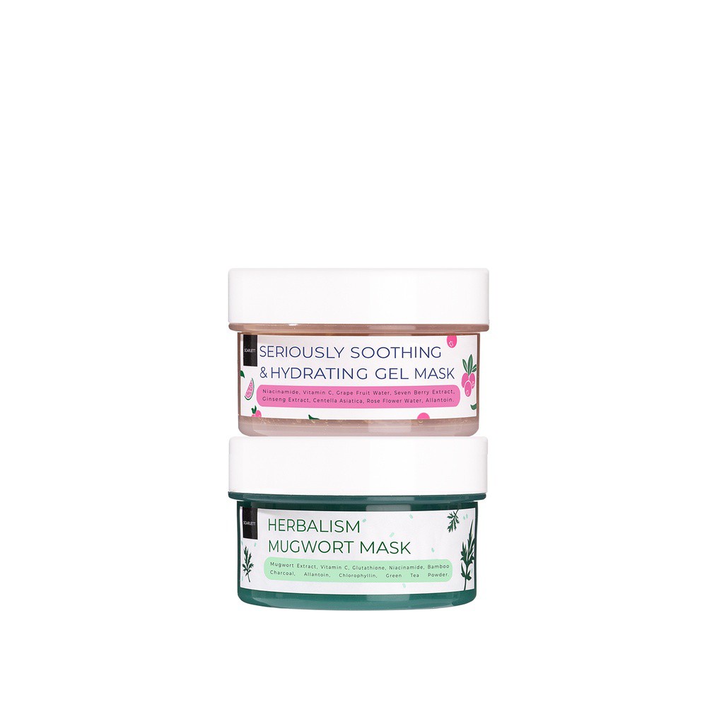

scarlett whitening gel mask seriously soothing & hydrating termurah