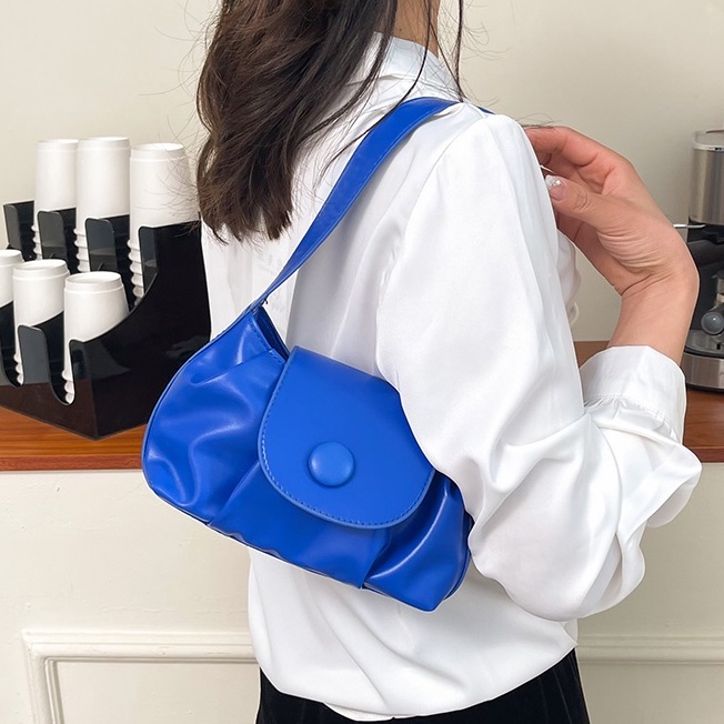 SALSA Tas Bahu Kancing Polos Simpel Shoulder Bottom Flip Bag Slingbag Wanita Remaja Cute Korean Style By Chikoisme NR