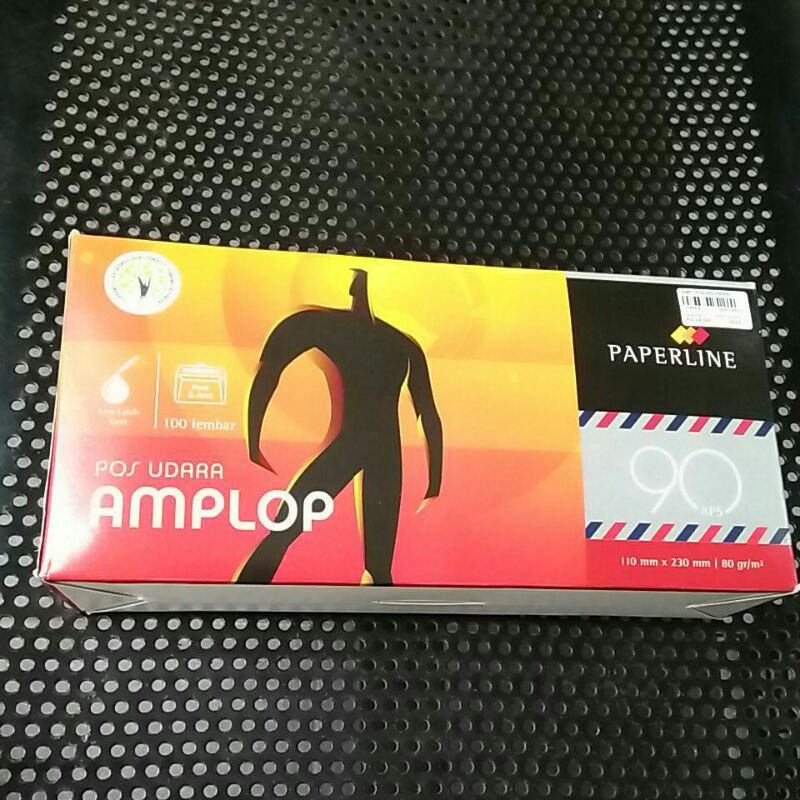 

amplop 90 airmail paperline ukuran 110x230mm isi 100lembar