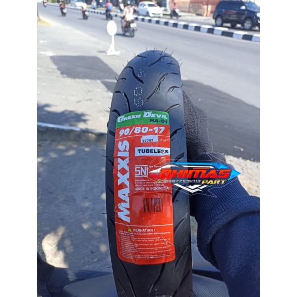 Maxxis green devil 90/80-17 Tubeless