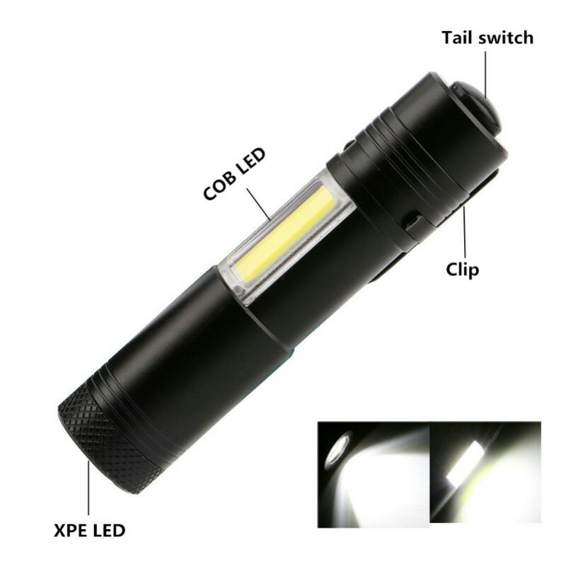 TAFFLED SENTER LED XPE +COB OUTDOOR FLASHLIGHT 800 LUMENS