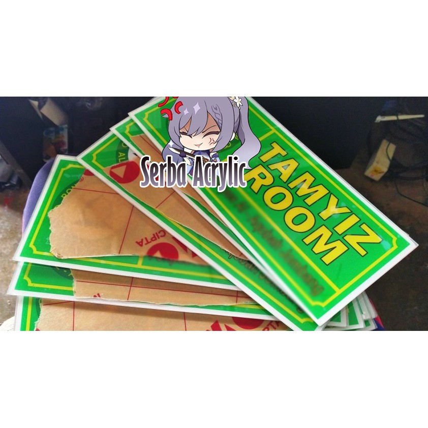 

Papan Nama Akrilik 15 X 25