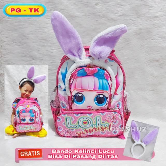 JOYASHUZ - TAS RANSEL ANAK KARAKTER LOL GRATIS BANDO - TAS SEKOLAH ANAK TK -  RANSEL ANAK MURAH