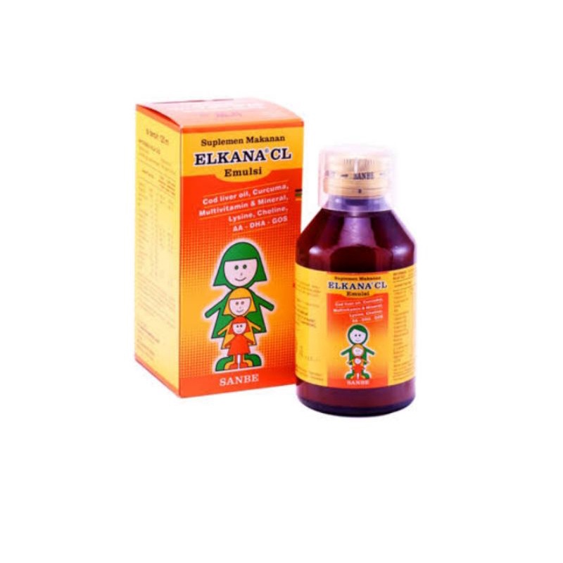 Elkana CL Emulsi 120ml / Memenuhi Kebutuhan Vitamin dan Kalsium Untuk Anak Ibu Hamil dan Menyusui