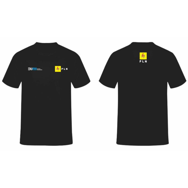 KAOS BUMN PLN/KAOS PLN BORDIR/KAOS PRIA/T-Shirt KAOS DALAM PRIA