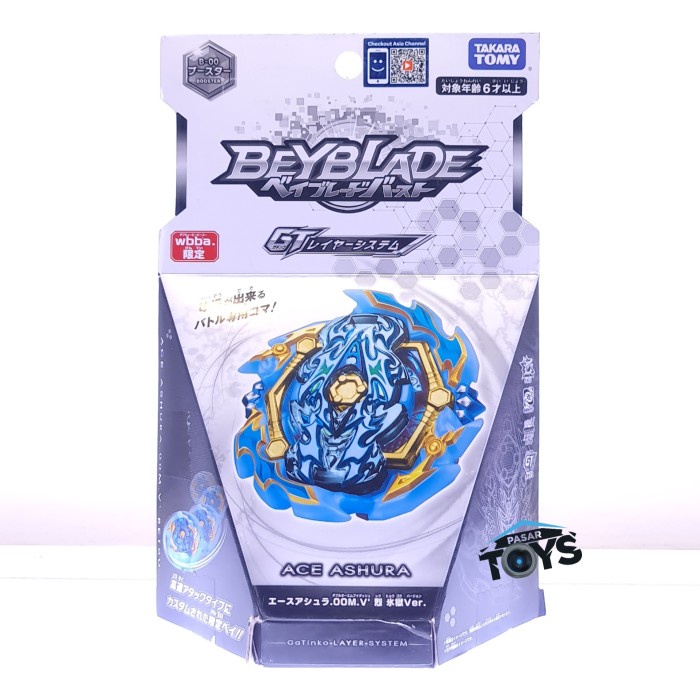 Gasing Beyblade Burst Rise GT dengan Lapisan Ace Ashura dan Desain Ice Prison