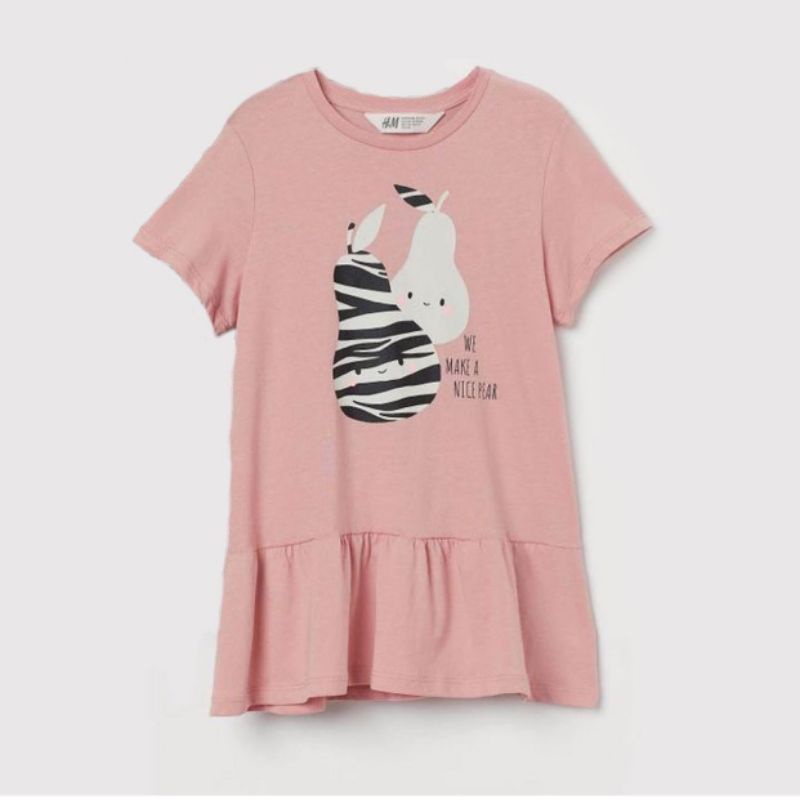HM dress girls pink pear