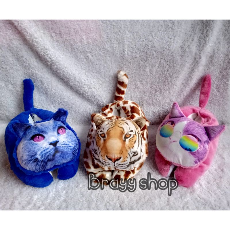 Tempat Tissue Boneka Mobil Interior /  kotak tisu karakter unik dan lucu