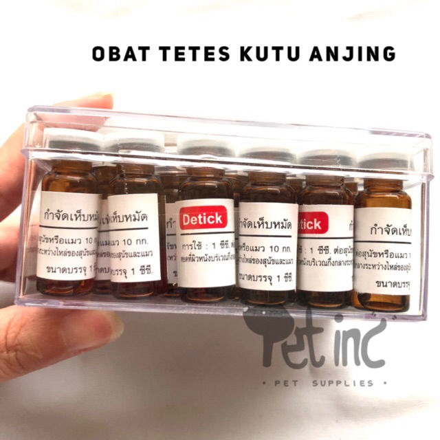 Obat kutu tetes Detick untuk anjing atau kucing