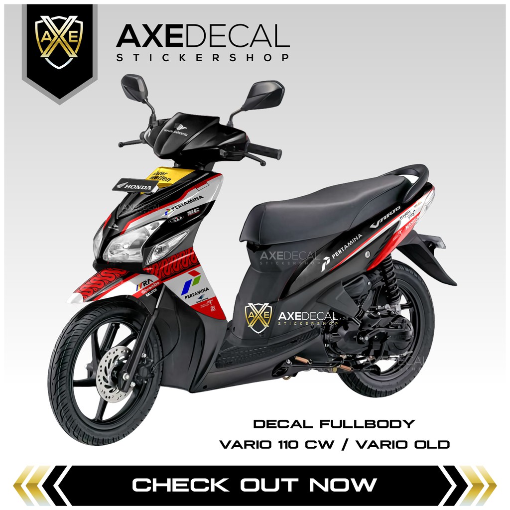 Decal vario 110 Old Mandalika Pertamina / Stock Decal Honda Vario CW 110