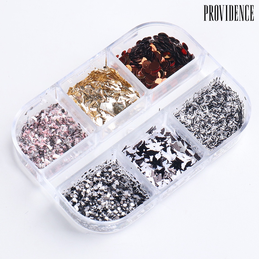 Providence 1 Box Nail Sequins Bright Reflective High Saturation Foils Luxury Nail Design Irregular Flakes for Manicure