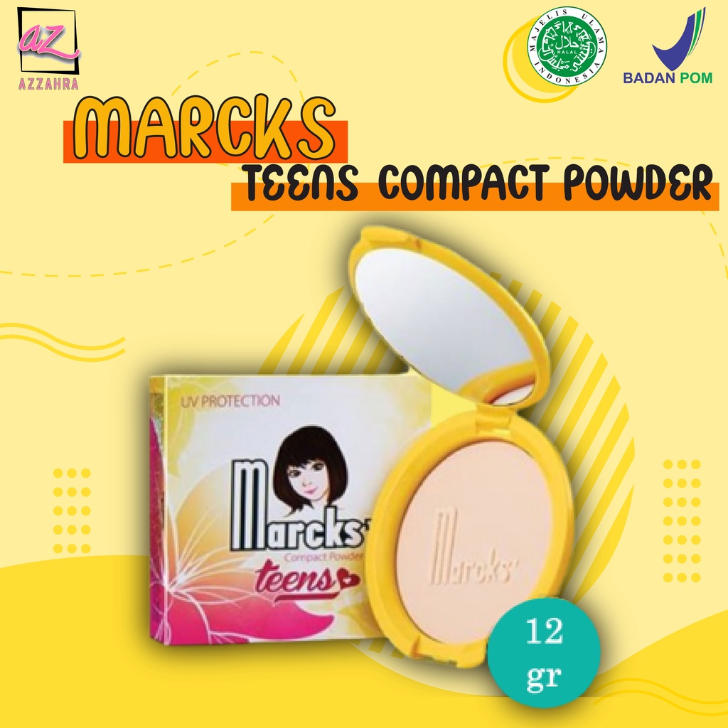 MARCKS Teens Compact Powder 12gr I Bedak Padat Marcks