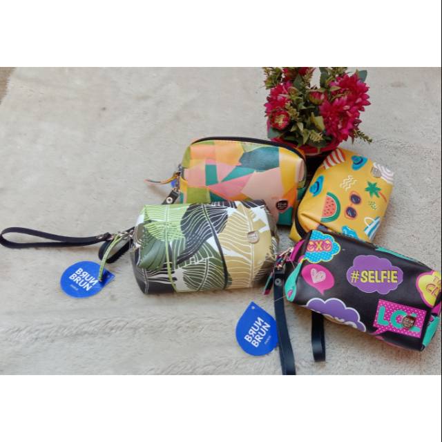 Pouch Brun Brun Paris original harga sale gratis tali Dompet