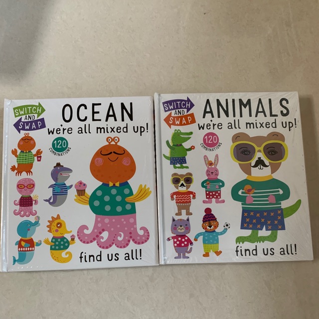 Ocean Animals we’re all mixed up find us all buku BBW anak switch swap NEW segel