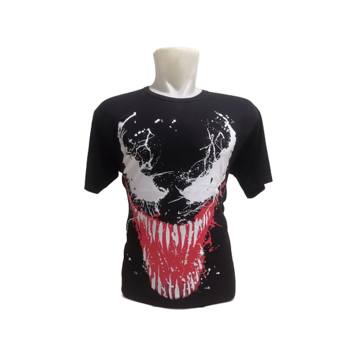 Kaos Big Size Venom Logo Baju Jumbo XL-XXXL Pria Dewasa Superhero Rhymes Import