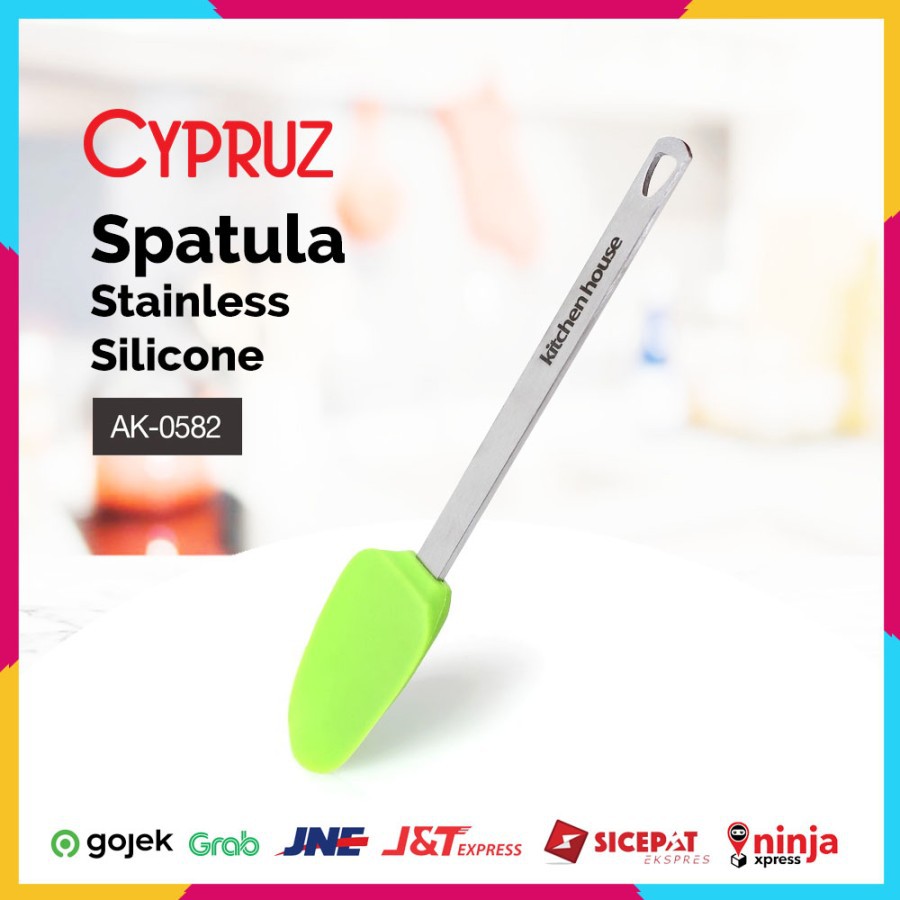 Cypruz Spatula Stainless AK-0582 Spatula Mini Silicone