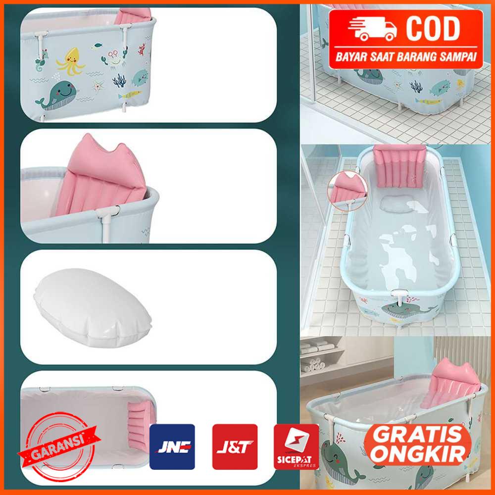 SPA Bathtub Lipat Portable Adult Folding Bath 140x55x50cm 18403