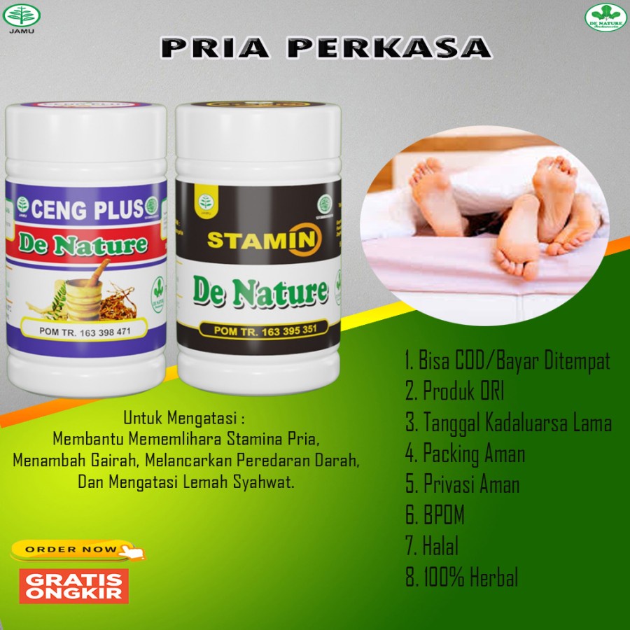 ASLI - Obat Stamina Pria Ceng Plus Stamin Anti Ejakulasi Asli De Nature