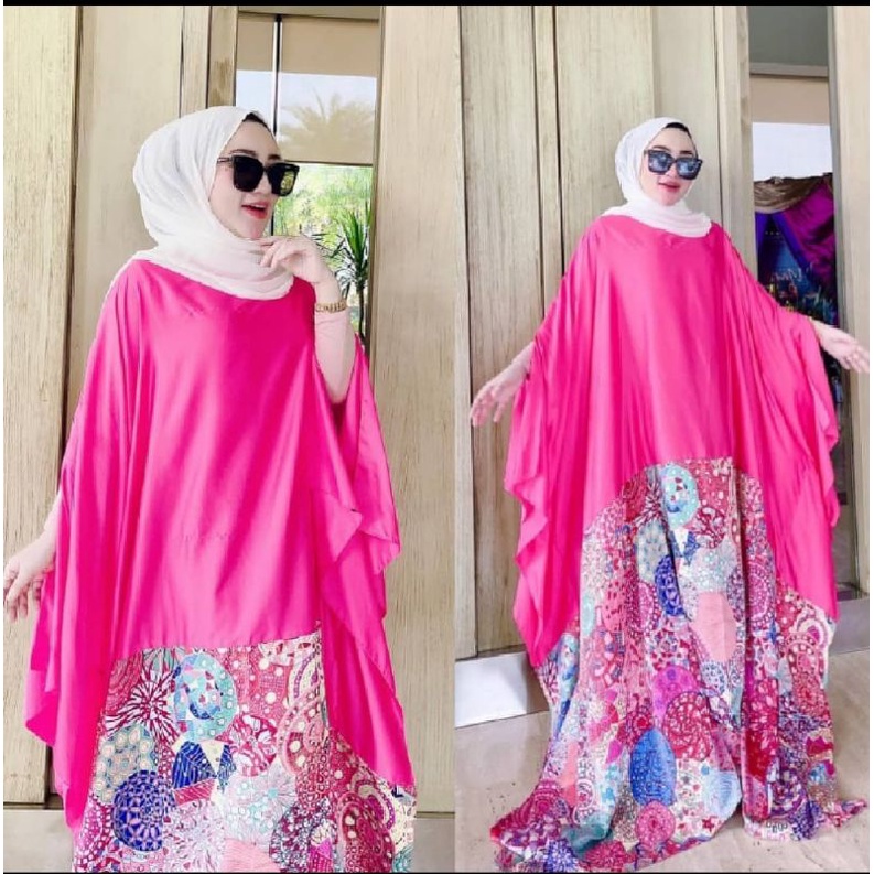 KAFTAN ETNIK POLOS BY SHELLASAUKIA ORIGINAL 100%