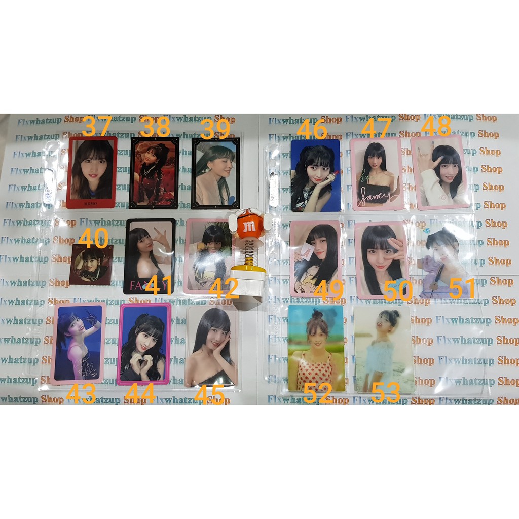 Twice Momo Official Photocard (All ERA) - TSB, Page Two, TCL, Signal, WIL, Yes or Yes &amp; Fancy