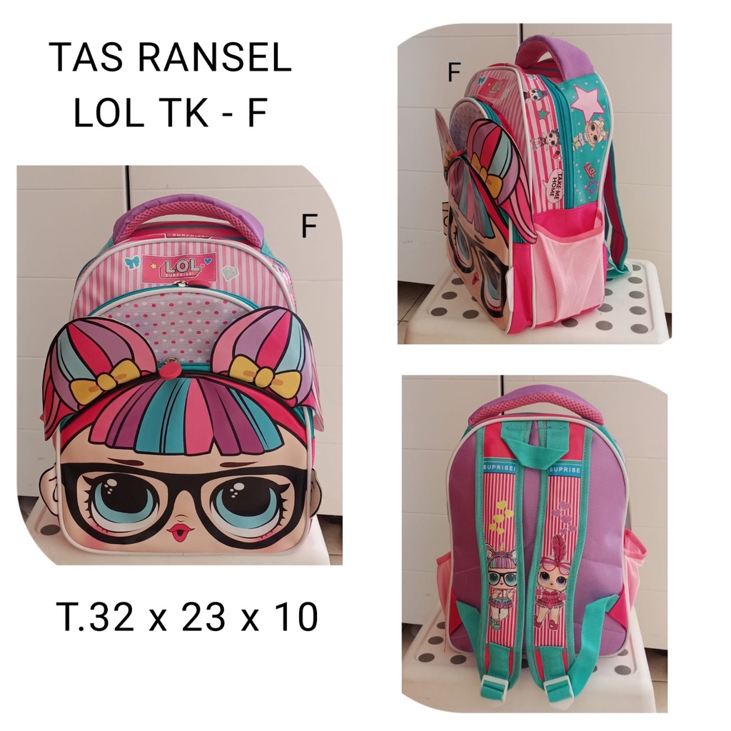 AS Tas Ransel anak perempuan TK dan SD